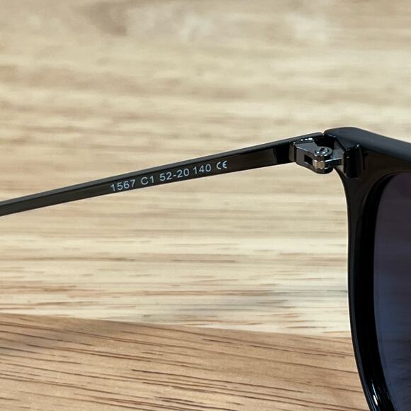 Sungait Vintage Round Black Sunglasses 1567 52-20-140 Men’s Unisex - Picture 8 of 9